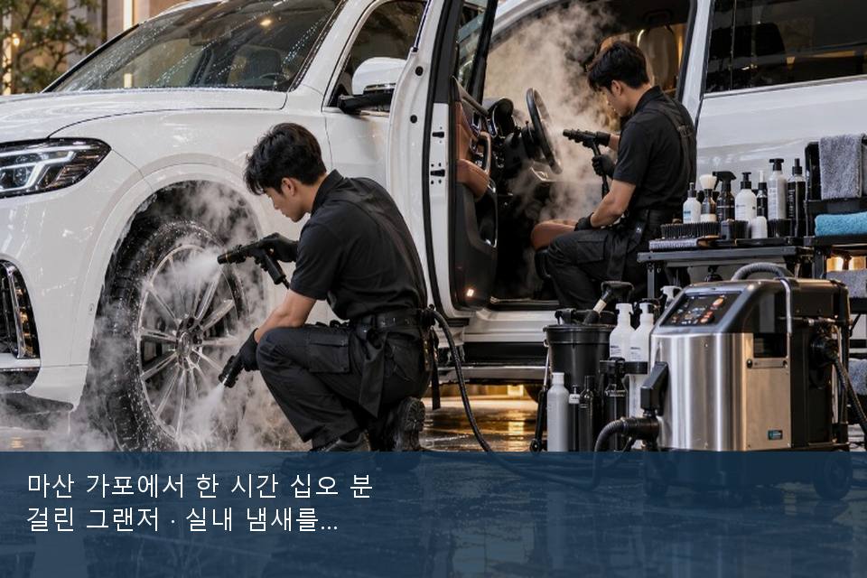 마산 가포에서 한 시간 십오 분 걸린 그랜저 · 실내 냄새를 연 기록